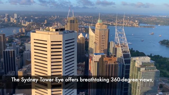 Sydney Tower. Сиднейская башня - одна из главных достопримечательностей Австралии. смотреть онлайн