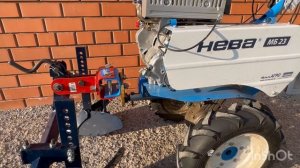 Установил двойной окучник впереди мотоблока НЕВА