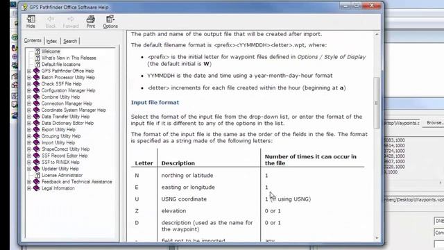 Import ASCII Waypoint File in GPS Pathfinder Office смотреть онлайн