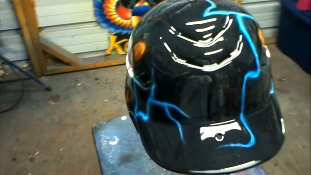 AirbrushedBaseball helmet смотреть онлайн