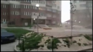 Ураган в москве  сирена просто нереально странный звук