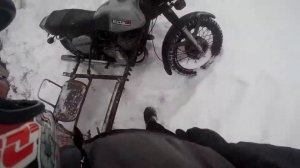 первый выезд зимой на иж юпитер 4