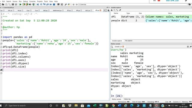 Class12#IP#Attributes of DataFrame смотреть онлайн