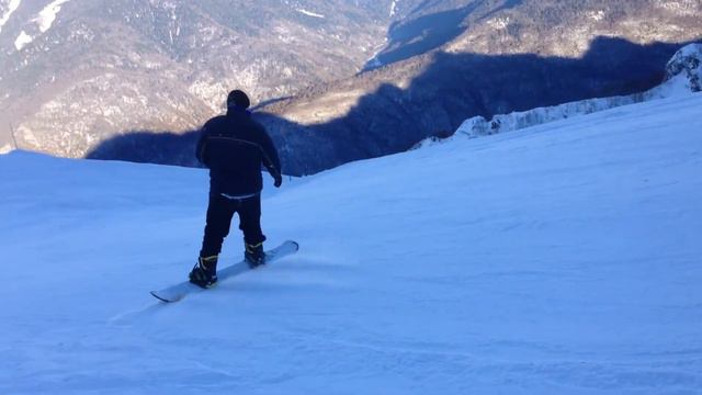 Горный спуск на Красной поляне г.Сочи смотреть онлайн