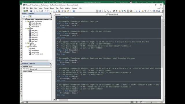 Add UserForm Extensibility to your Projects via an Extensibility Class for Excel 2016 смотреть онлайн