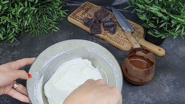 Рецепт шоколадного крема.Шоколадный крем чиз. смотреть онлайн