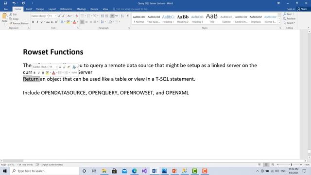 SQL Rowset Functions in Pashto Part 70 смотреть онлайн