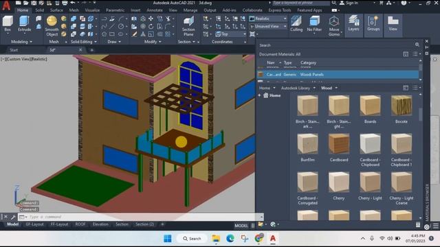 autocad 3d add material | How to apply Material in autocad 3D | AutoCAD 3D adding Materials смотреть онлайн