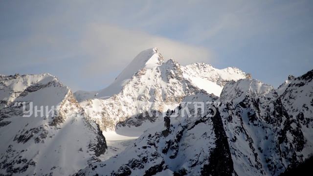 Красота заснеженных гор Северного Кавказа смотреть онлайн