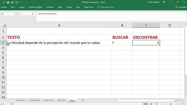 Función ENCONTRAR en Excel смотреть онлайн