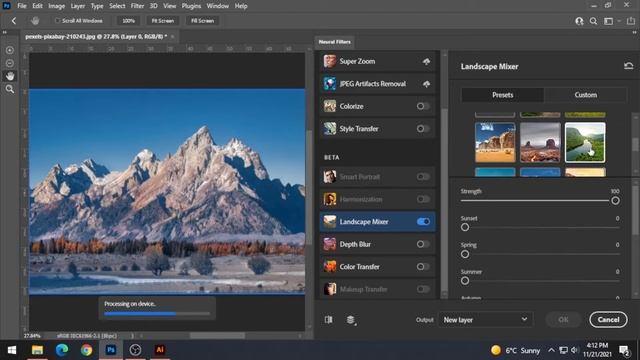 09 landscape mixer Photoshop capsule :: Motion Graphics & Web Animation смотреть онлайн