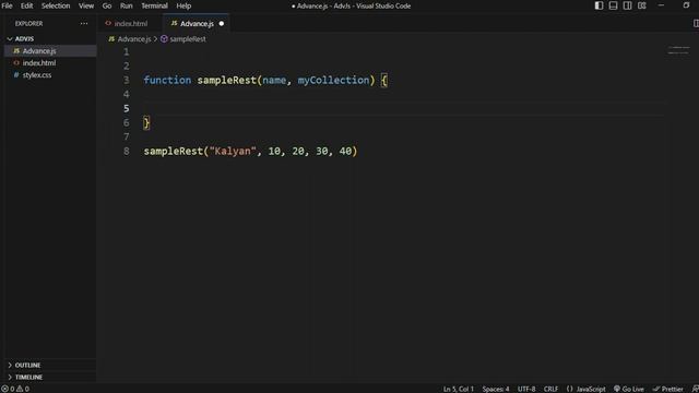 4. Learn Rest Operator in Advance JavaScript in Telugu смотреть онлайн