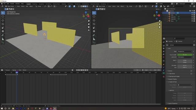 How To Camera Zoom And Use Depth Of Field In Blender смотреть онлайн