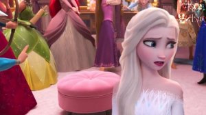 Disney Princesses VS Elsa White dress Frozen 2