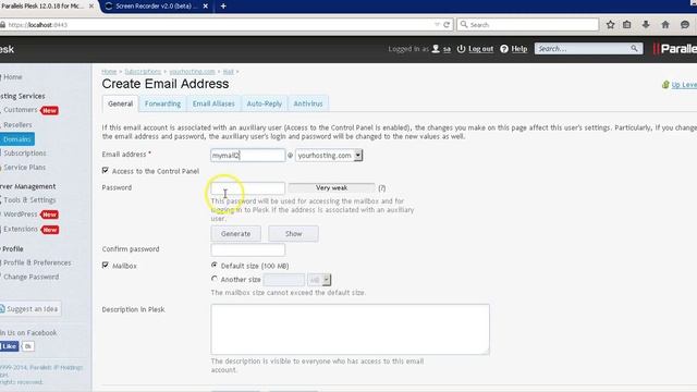How to Create Email Account, Forwarding and change webmail client смотреть онлайн