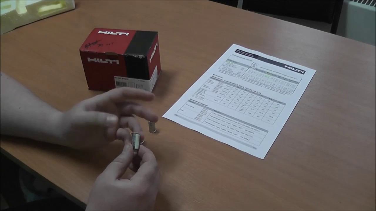 Забивной анкер . Что это такое, на примере забивных анкеров HKD Hilti. смотреть онлайн