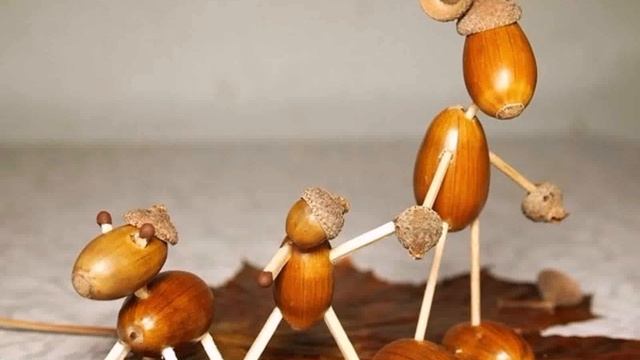 Поделки Из Желудей Своими Руками Детские смотреть онлайн