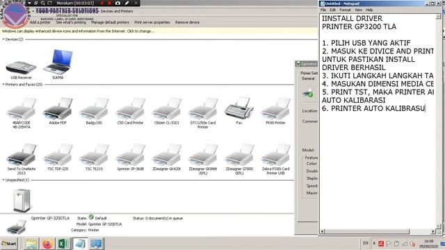 TUTORIAL PRINTER GP3200TLA смотреть онлайн
