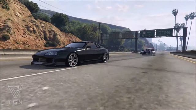 Grand Theft Auto V- Toyota Supra JZA80 смотреть онлайн