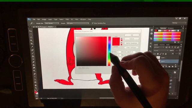 Drawing The Yep Monster On Wacom Mobilestudio Pro 13