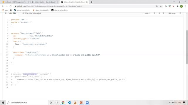 local-exec Provisioner смотреть онлайн