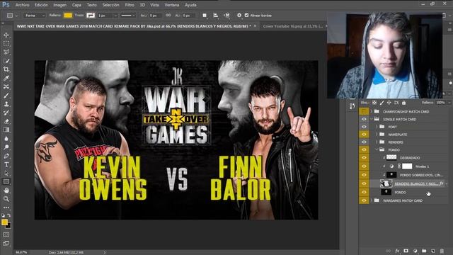WWE NXT TAKEOVER WAR GAMES 2018 REMAKE MATCH CARD PACK PSD Y PARTES BY Jika смотреть онлайн