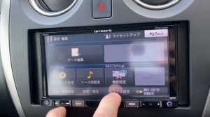 Установка экранного времени на автомагнитоле pioneer carrozzeria AVIC-RZ55 Японского производства