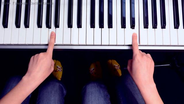Billie Eilish - I Love You (two fingers EASY piano tutorial) смотреть онлайн