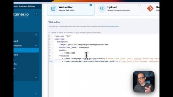 How to install Homepage on Portainer / Docker Compose