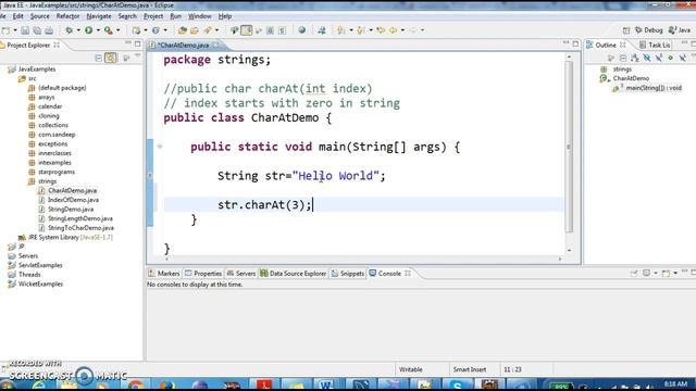 How to get the character in a String in java? смотреть онлайн