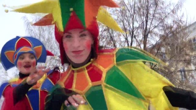 Ходулисты Скоморохи шоу-группа Интеграл Кемерово смотреть онлайн