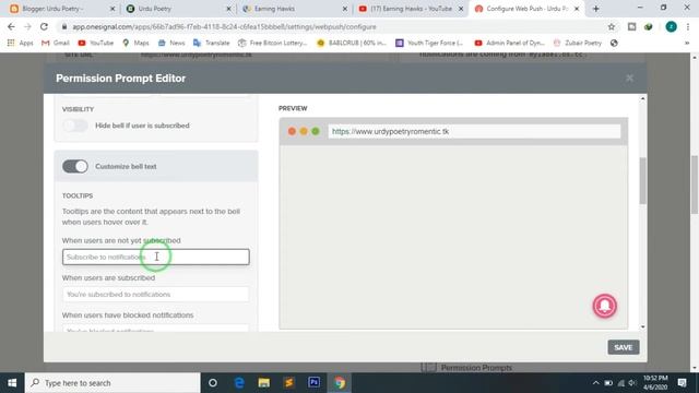 How to add pop up notification in blogger | How to use onesignal | Web Push Notification | Part 7 смотреть онлайн