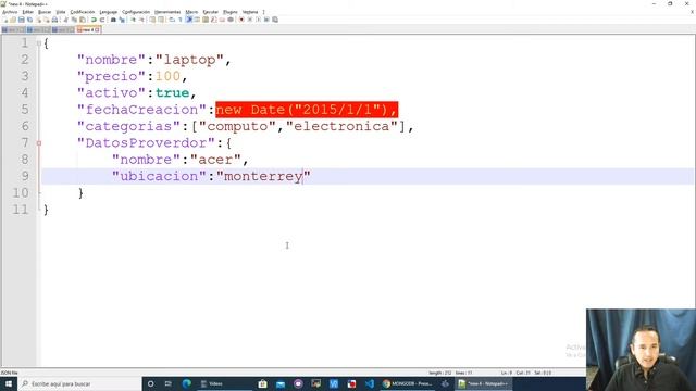 Crear nuestra base de datos con mongodb e insertamos un documento con JSON(?Curso de MongoDB [06] ) смотреть онлайн