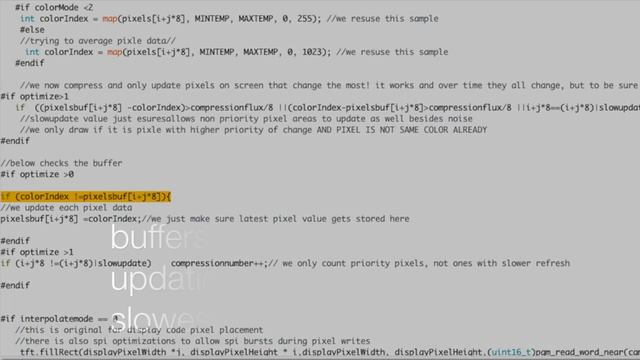 using buffering for input data of amg8833 for much faster performance! смотреть онлайн