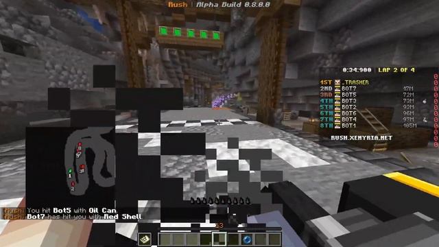 New Map: Mineshaft | Xenyria Rush Gameplay Video | v0.8 Update | Arcade Kart Racing in Minecraft смотреть онлайн