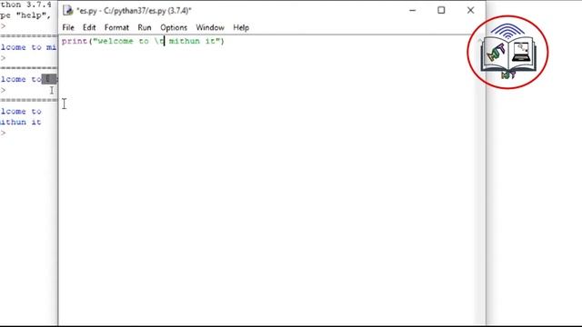 #python #7 Escape Sequence characters in Python || in Hindi By-Mithun Prajapati смотреть онлайн