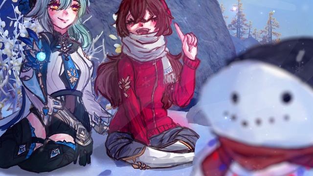 Эола и Эмбер на прогулке :)) || Eula And Amber || Eulamber