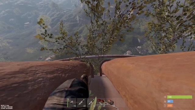 Быстрый опасный спуск со сферы между труб RUST смотреть онлайн