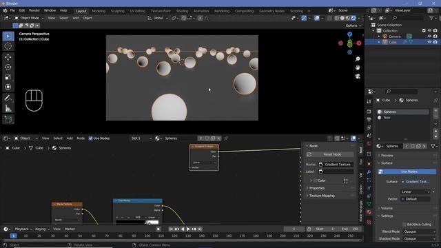 Easy Neon Sci-fi Spheres Loop - Blender Tutorial смотреть онлайн