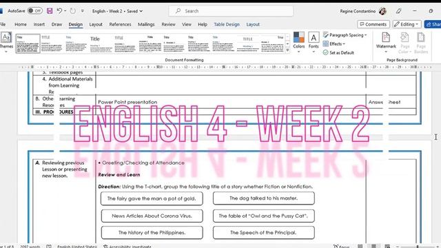 MELC-BASED DLL | 4TH QUARTER | ENGLISH 4 AND SCIENCE 4 | WEEK 2 смотреть онлайн