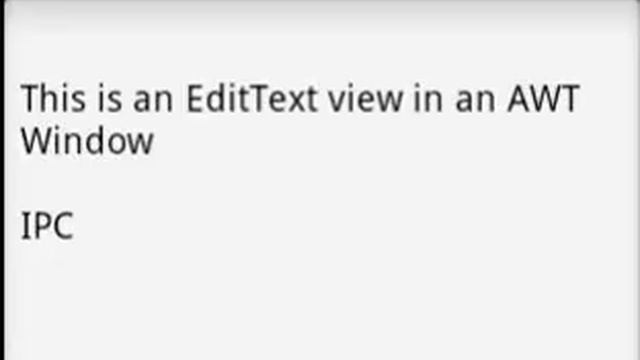 Android Activity in an AWT window смотреть онлайн
