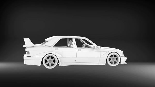 mercedes 190e w201 kit model 3d print смотреть онлайн