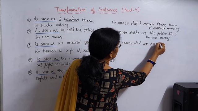 Transformation of Sentences....As soon as and No sooner...than( Part - 4 ) смотреть онлайн