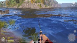 СПИНИНГ С БЕРЕГА! ОТЛИЧНАЯ ТОЧКА ДЛЯ ФАРМА НА НИЖНЕЙ ТУНГУСКЕ В РУССКОЙ РЫБАЛКЕ 4 РР4