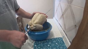 Курица гриль на вертеле в духовке