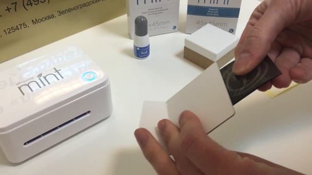 Изготовление круглой печати на Silhouette Mint смотреть онлайн