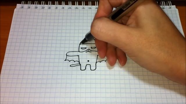 Простые рисунки #247 Бэтмен кот ☺ смотреть онлайн
