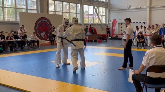 Финал 16-17лет свыше 70кг. Феоктистов Савелий 74кг Прайд (Широ) VS Хайхин Никита 87кг Сейкен (Ака) смотреть онлайн