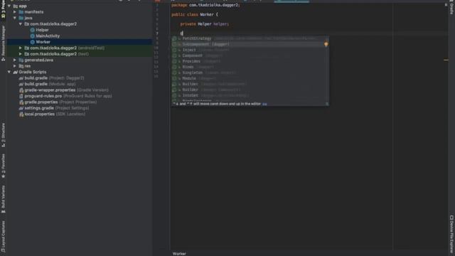 Kurs Dagger2 - pierwsze klasy i wstrzyknięcie смотреть онлайн