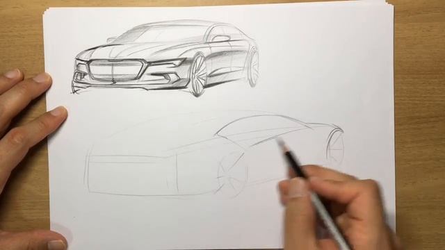car design sketch - sports sedan [016] смотреть онлайн